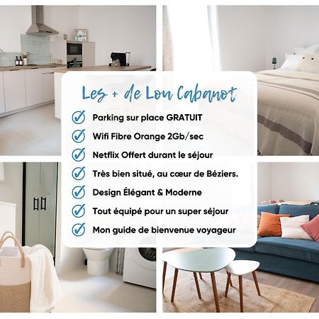Lou Cabanot - Appartement Lumineux 3 Chambres - Parking Gratuit Beziers Exterior photo